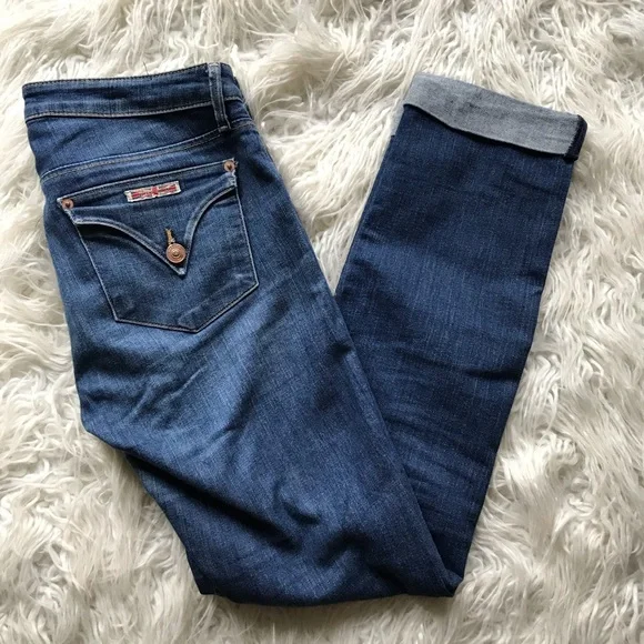 Hudson Bacara Straight Flood Cuff Jeans Blue - Picture 2 of 8